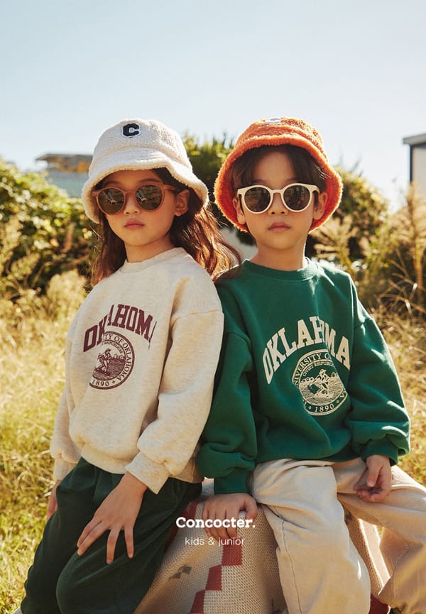 CONCOCTER - Korean Children Fashion - #Kfashion4kids - Oklahoma Fleece Sweatshirt - 4
