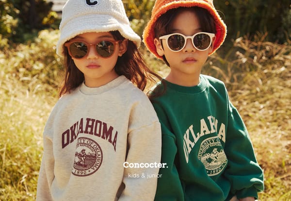 CONCOCTER - Korean Children Fashion - #Kfashion4kids - Oklahoma Fleece Sweatshirt - 6