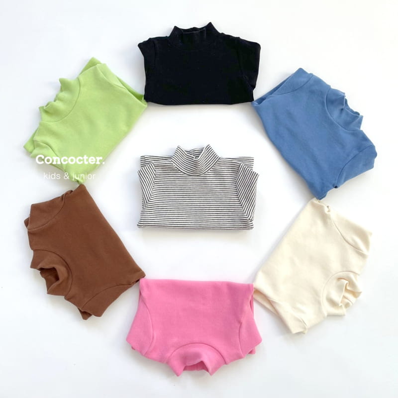 CONCOCTER - Korean Children Fashion - #Kfashion4kids - 1+1 One More Turtleneck Tee Set - 2