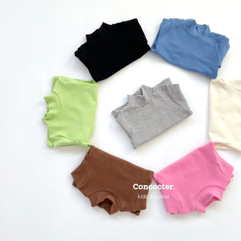 CONCOCTER - Korean Children Fashion - #Kfashion4kids - 1+1 One More Turtleneck Tee Set - 4