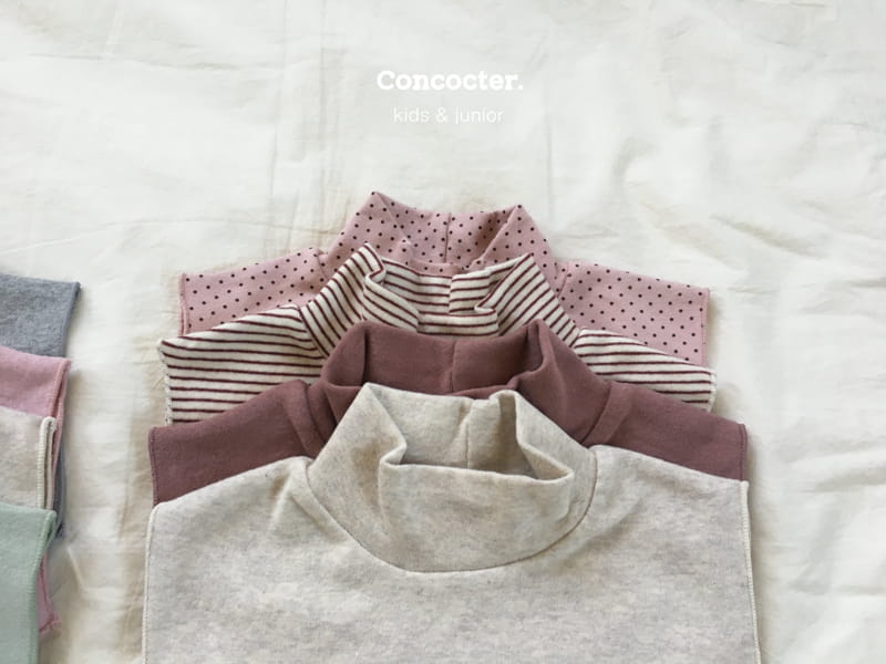 CONCOCTER - Korean Children Fashion - #Kfashion4kids - Ssock Fake Turtleneck Set - 6
