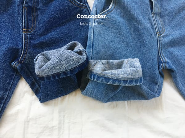 CONCOCTER - Korean Children Fashion - #Kfashion4kids - Fleece Basic Fit Jeans - 12