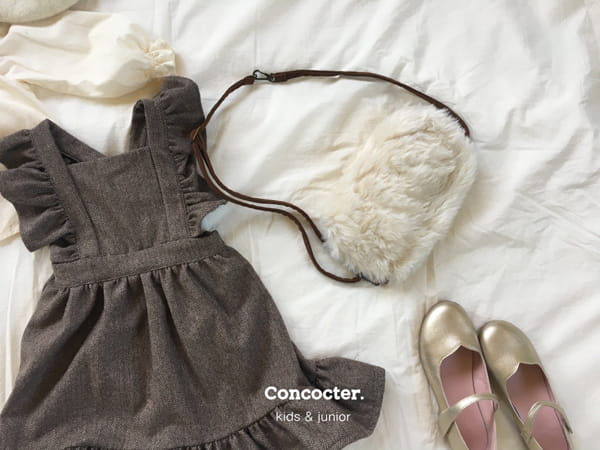 CONCOCTER - Korean Children Fashion - #Kfashion4kids - Wool Herringbone One-piece - 11