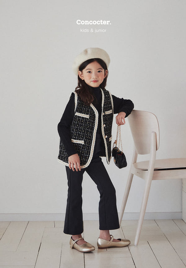 CONCOCTER - Korean Children Fashion - #Kfashion4kids - Fleece Bootcuts Pants - 10