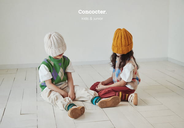 CONCOCTER - Korean Children Fashion - #Kfashion4kids - Argyle Vest - 2
