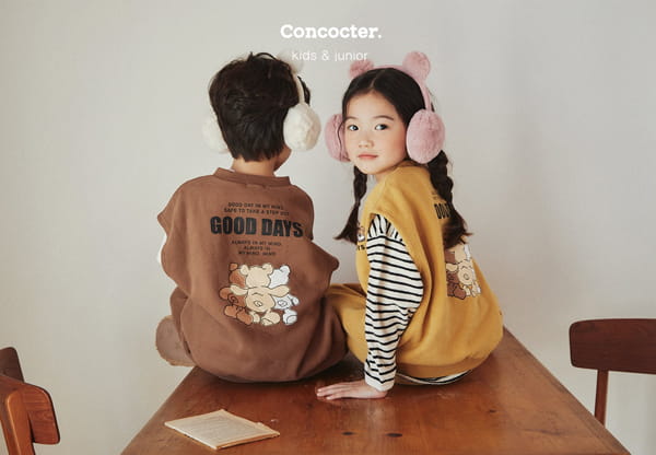 CONCOCTER - Korean Children Fashion - #Kfashion4kids - Ggu AN Ggu Vest Bottom Set - 2