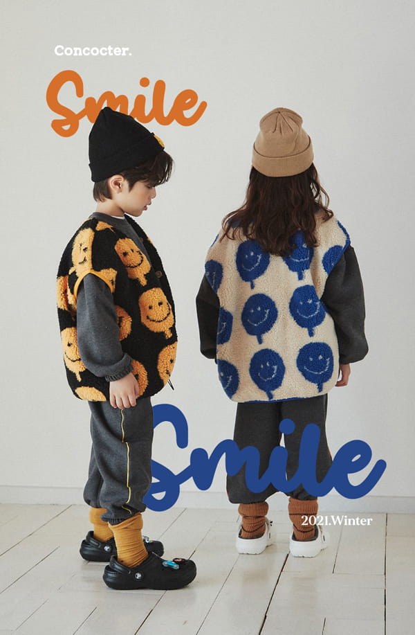 CONCOCTER - Korean Children Fashion - #Kfashion4kids - Hahah Smile Vest - 4