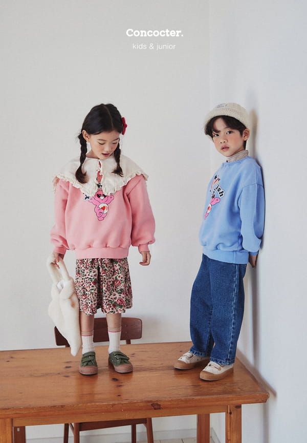 CONCOCTER - Korean Children Fashion - #Kfashion4kids - Rainbow Bear Sweatshirt - 7