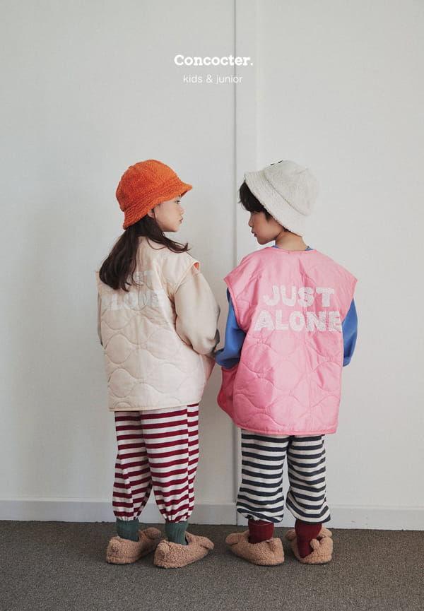 CONCOCTER - Korean Children Fashion - #Kfashion4kids - Tone Color Padding Vest with Mom - 4