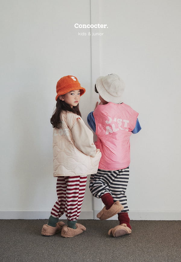 CONCOCTER - Korean Children Fashion - #Kfashion4kids - Tone Color Padding Vest with Mom - 6