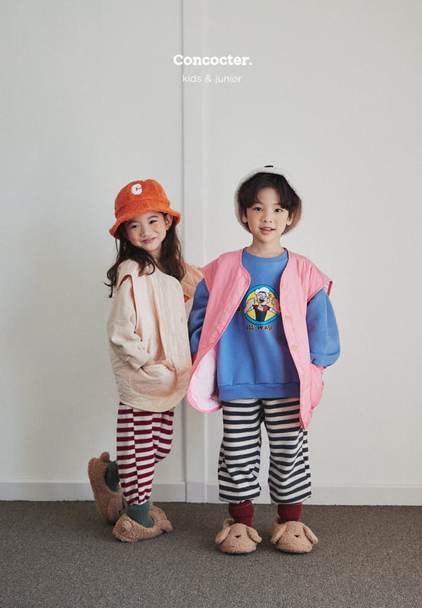 CONCOCTER - Korean Children Fashion - #Kfashion4kids - Tone Color Padding Vest with Mom - 7