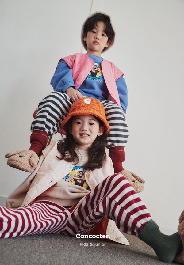 CONCOCTER - Korean Children Fashion - #Kfashion4kids - Ppillon Stripes Jogger Pants - 11