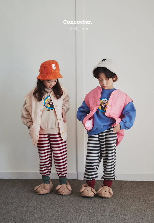 CONCOCTER - Korean Children Fashion - #Kfashion4kids - Ppillon Stripes Jogger Pants - 3