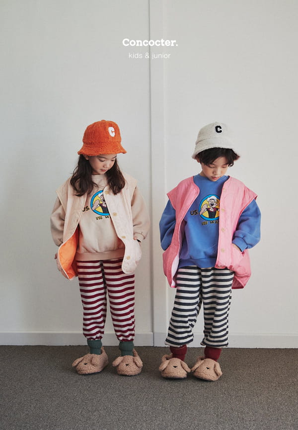 CONCOCTER - Korean Children Fashion - #Kfashion4kids - Ppillon Stripes Jogger Pants - 4
