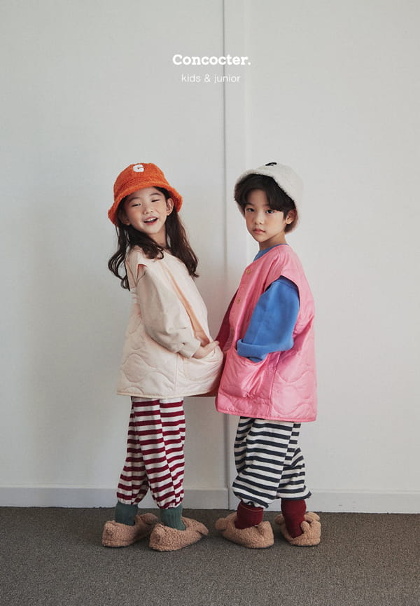 CONCOCTER - Korean Children Fashion - #Kfashion4kids - Ppillon Stripes Jogger Pants - 6