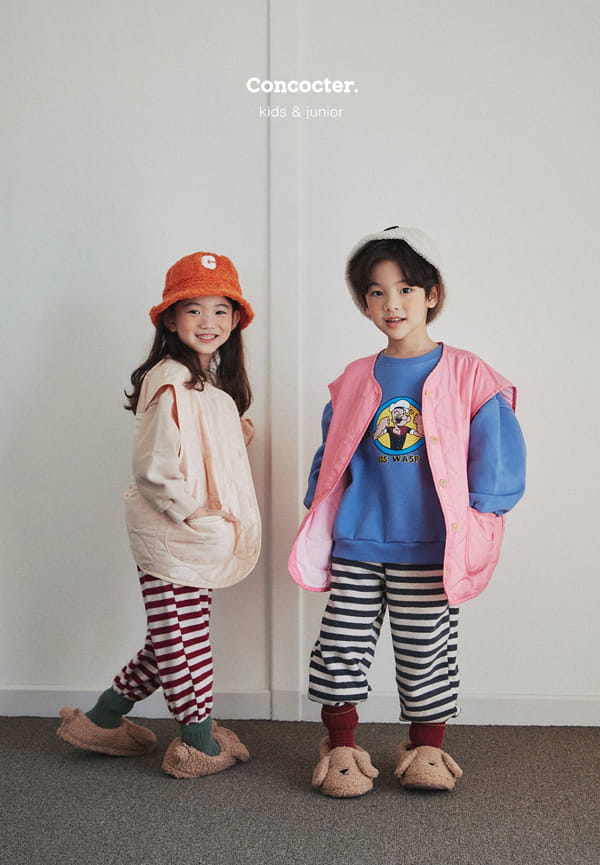 CONCOCTER - Korean Children Fashion - #Kfashion4kids - Ppillon Stripes Jogger Pants - 8