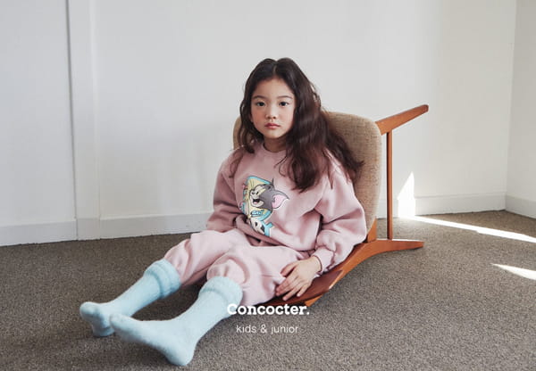 CONCOCTER - Korean Children Fashion - #Kfashion4kids - Jerry Jerry Fleece Top Bottom Set - 2