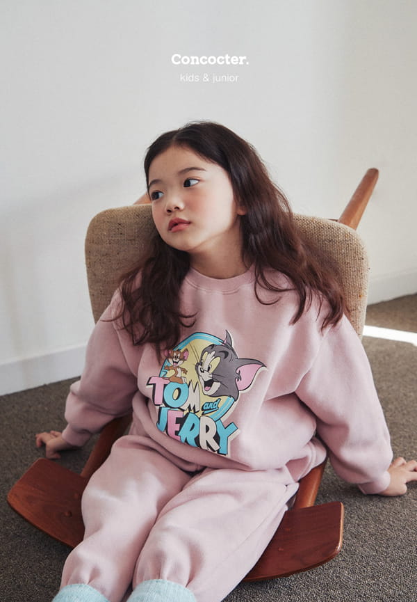 CONCOCTER - Korean Children Fashion - #Kfashion4kids - Jerry Jerry Fleece Top Bottom Set - 3