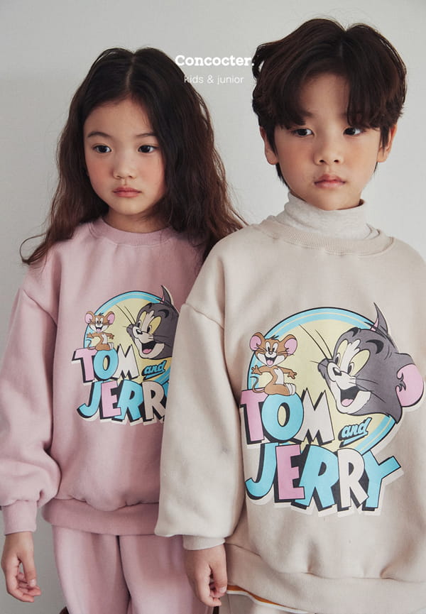 CONCOCTER - Korean Children Fashion - #Kfashion4kids - Jerry Jerry Fleece Top Bottom Set - 6
