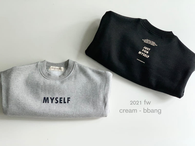 CREAM BBANG - Korean Children Fashion - #Kfashion4kids - Myself Front Back Paint Fleece Sweatshirt