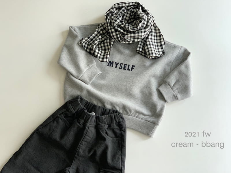 CREAM BBANG - Korean Children Fashion - #Kfashion4kids - Myself Front Back Paint Fleece Sweatshirt - 3