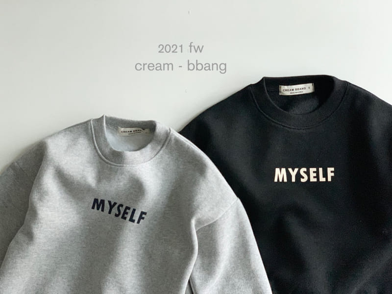 CREAM BBANG - Korean Children Fashion - #Kfashion4kids - Myself Front Back Paint Fleece Sweatshirt - 5
