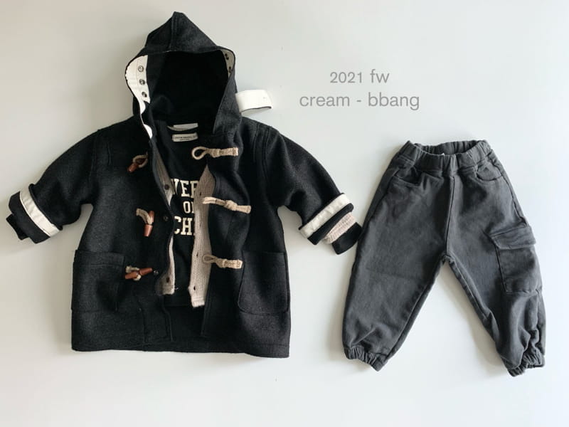 CREAM BBANG - Korean Children Fashion - #Kfashion4kids - Fleece Cotton Jogger Pants - 2