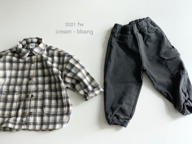 CREAM BBANG - Korean Children Fashion - #Kfashion4kids - Fleece Cotton Jogger Pants - 6