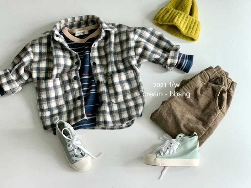 CREAM BBANG - Korean Children Fashion - #Kfashion4kids - Fleece Check Jacket - 10