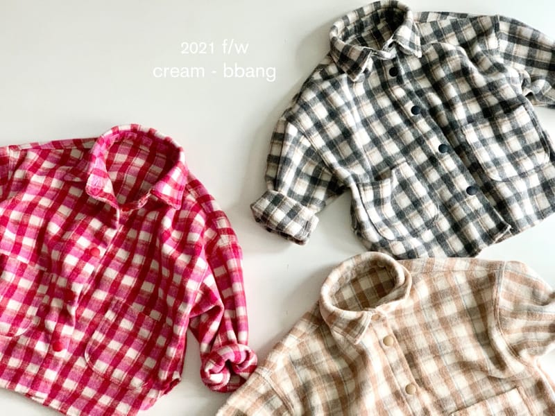 CREAM BBANG - Korean Children Fashion - #Kfashion4kids - Fleece Check Jacket - 11
