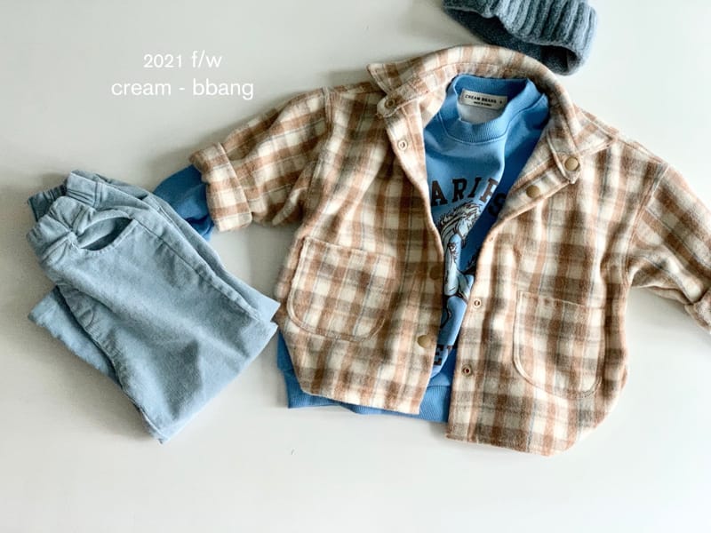 CREAM BBANG - Korean Children Fashion - #Kfashion4kids - Fleece Check Jacket - 8