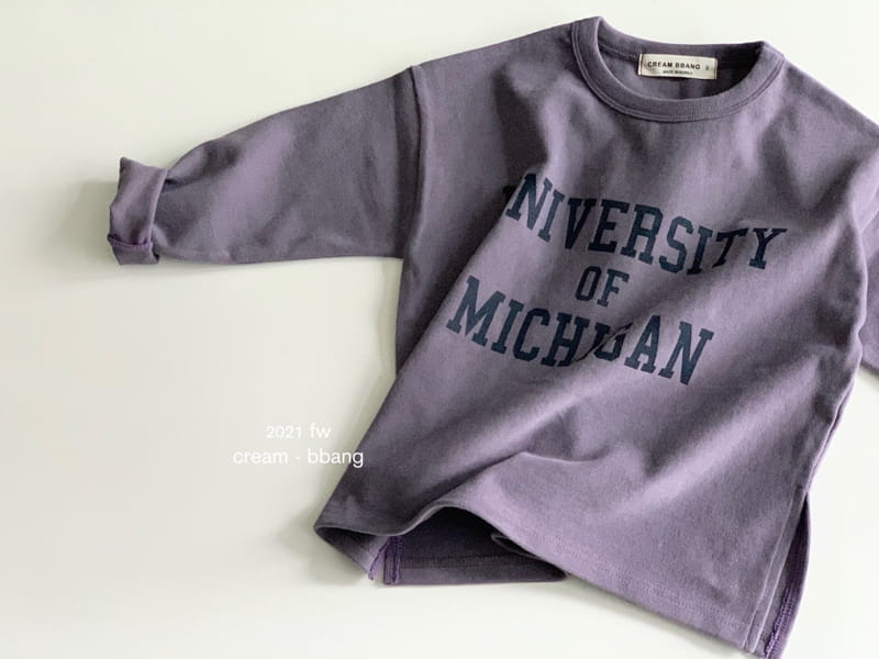 CREAM BBANG - Korean Children Fashion - #Kfashion4kids - Michigan Peach Side Slit Long Tee - 12