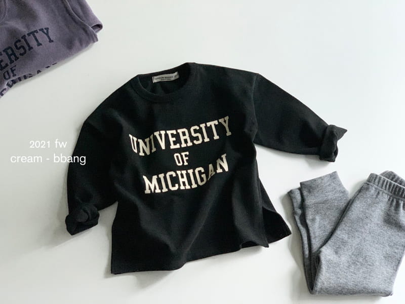 CREAM BBANG - Korean Children Fashion - #Kfashion4kids - Michigan Peach Side Slit Long Tee - 3