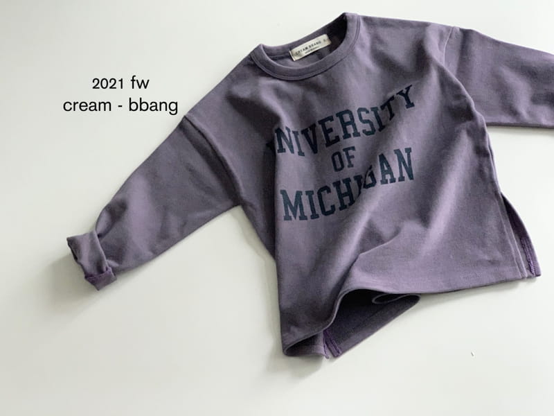 CREAM BBANG - Korean Children Fashion - #Kfashion4kids - Michigan Peach Side Slit Long Tee - 5