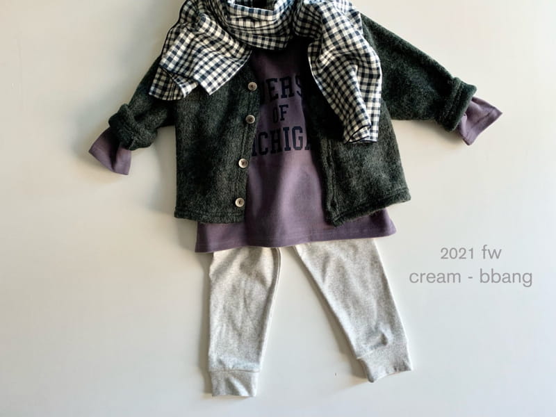 CREAM BBANG - Korean Children Fashion - #Kfashion4kids - Michigan Peach Side Slit Long Tee - 7