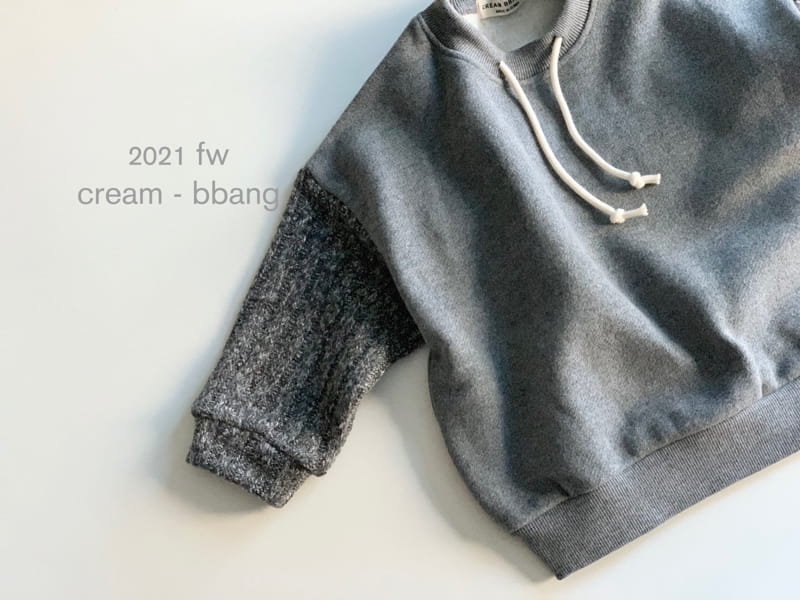 CREAM BBANG - Korean Children Fashion - #Kfashion4kids - Fleece Knit Color Sweatshirt