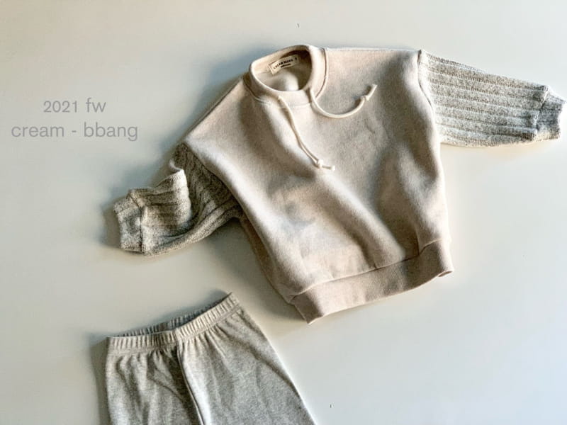 CREAM BBANG - Korean Children Fashion - #Kfashion4kids - Fleece Knit Color Sweatshirt - 12