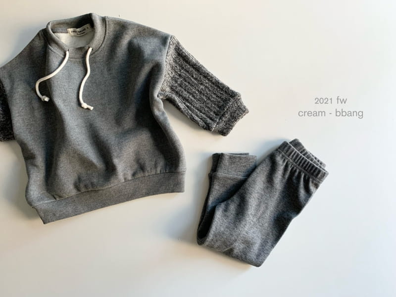 CREAM BBANG - Korean Children Fashion - #Kfashion4kids - Fleece Knit Color Sweatshirt - 5