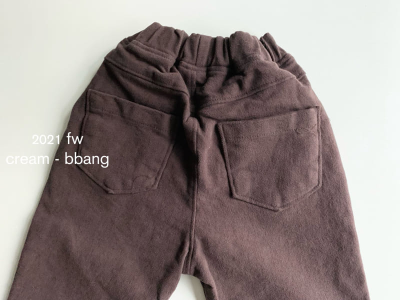 CREAM BBANG - Korean Children Fashion - #Kfashion4kids - Fleece Cotton Basic Baggy Pants - 9