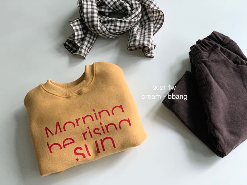 CREAM BBANG - Korean Children Fashion - #Kfashion4kids - Rising Sun Fleece Sweatshirt - 11