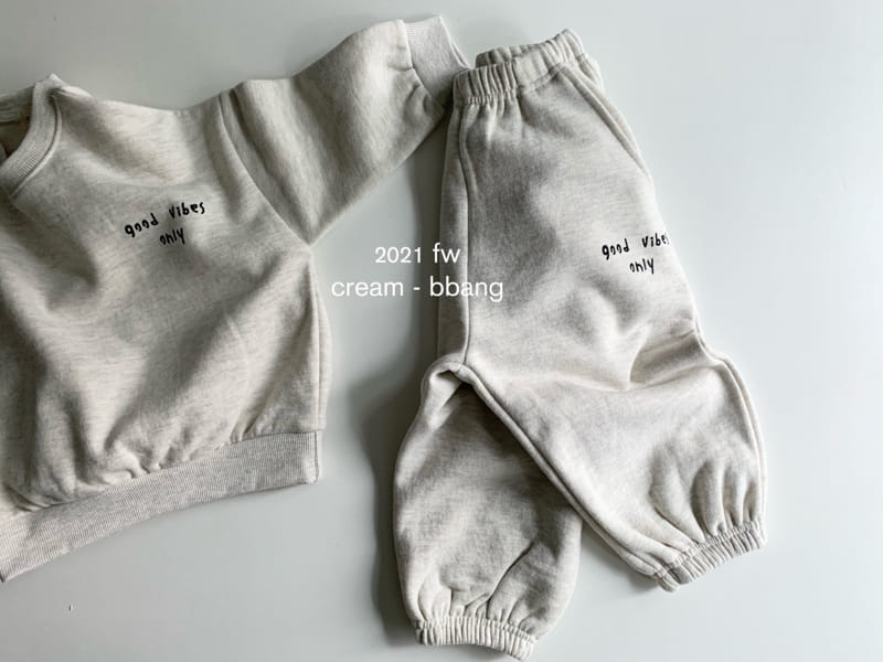 CREAM BBANG - Korean Children Fashion - #Kfashion4kids - Vibe Fleece Top Bottom Set