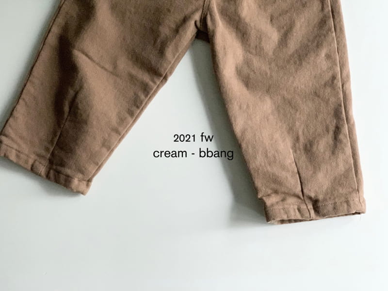 CREAM BBANG - Korean Children Fashion - #Kfashion4kids - Fleece Cotton Dart Baggy Pants - 2