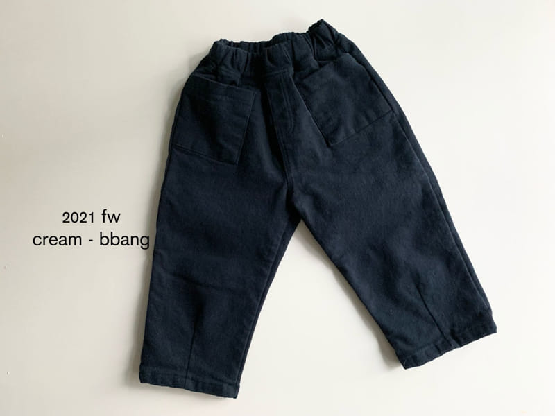 CREAM BBANG - Korean Children Fashion - #Kfashion4kids - Fleece Cotton Dart Baggy Pants - 3