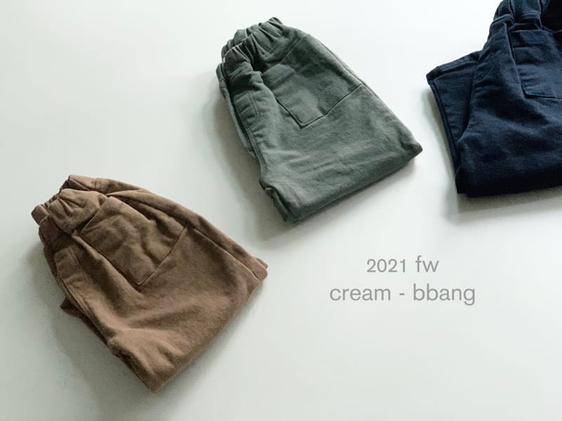 CREAM BBANG - Korean Children Fashion - #Kfashion4kids - Fleece Cotton Dart Baggy Pants - 5
