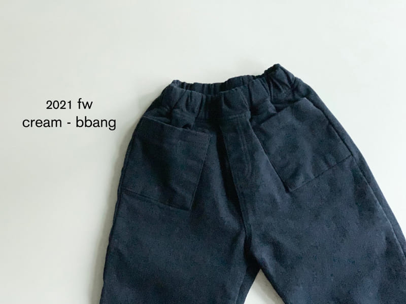 CREAM BBANG - Korean Children Fashion - #Kfashion4kids - Fleece Cotton Dart Baggy Pants - 9