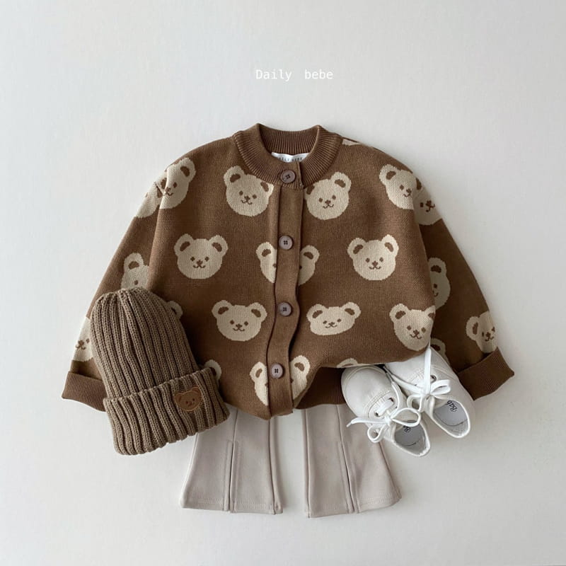 DAILY BEBE - Korean Children Fashion - #Kfashion4kids - Bear Cardigna - 7