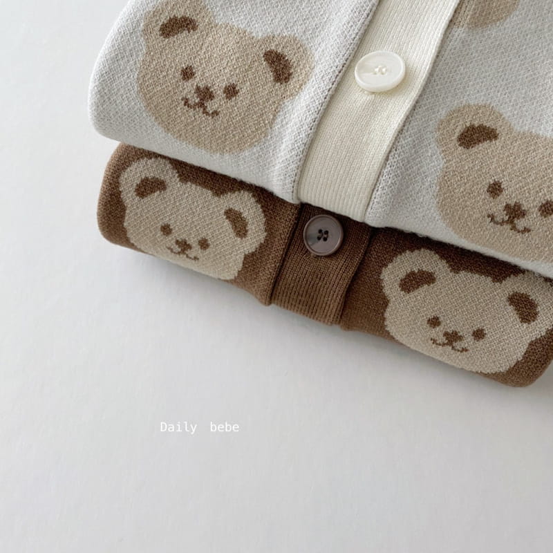 DAILY BEBE - Korean Children Fashion - #Kfashion4kids - Bear Cardigna - 8