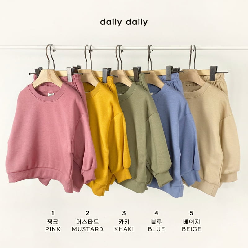 DAILY DAILY - Korean Children Fashion - #Kfashion4kids - Everyday Fleece Top Bottom Set 