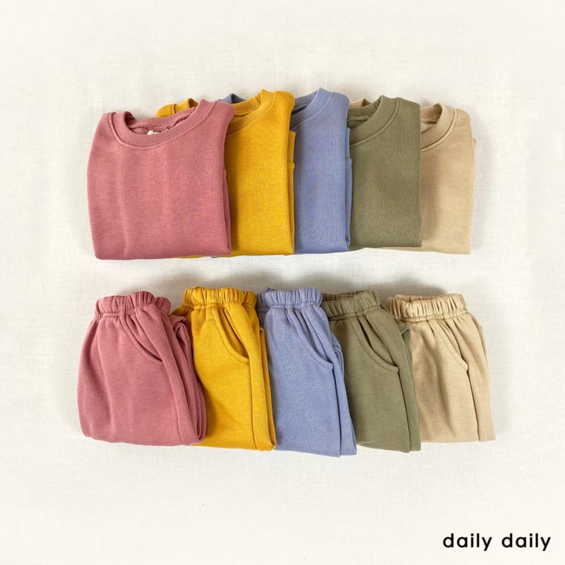 DAILY DAILY - Korean Children Fashion - #Kfashion4kids - Everyday Fleece Top Bottom Set  - 11