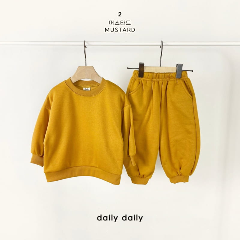 DAILY DAILY - Korean Children Fashion - #Kfashion4kids - Everyday Fleece Top Bottom Set  - 3